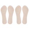2 Pairs Women High Heeled Shoes Non Slip Insoles Elastic Shock Absorption Foot Pad(Apricot )