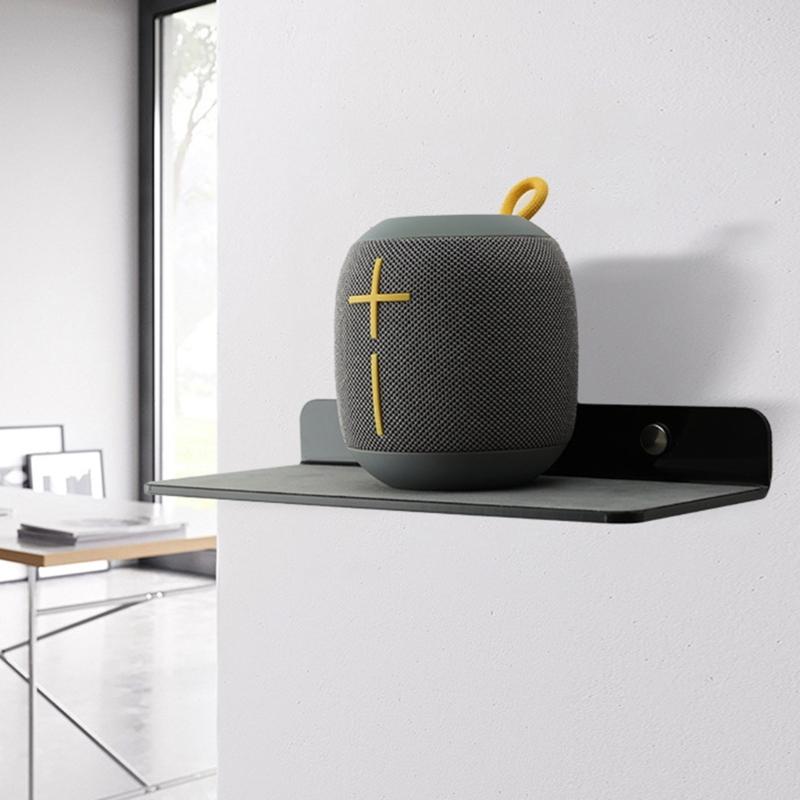 Универсальная настенная полка держатель для динамиков для маленьких портативных динамиков смартфонов настенная плавающая полка настенное крепление стойка