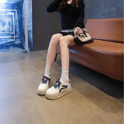 Новая платформа белые туфли женские туфли весна и осень одинарные туфли спортивная обувь универсальные туфли повседневные кеды женские