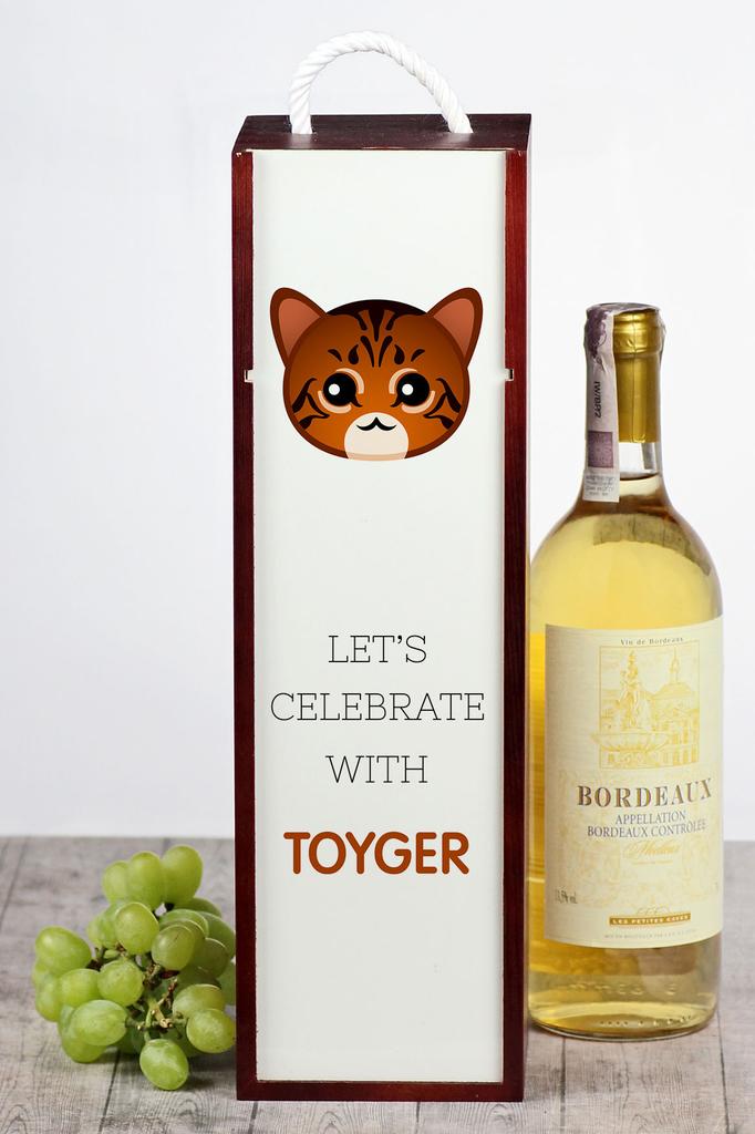 Kot Toyger -Pudełko Na Wino Z Grafiką I Napisem Marki Art-Dog