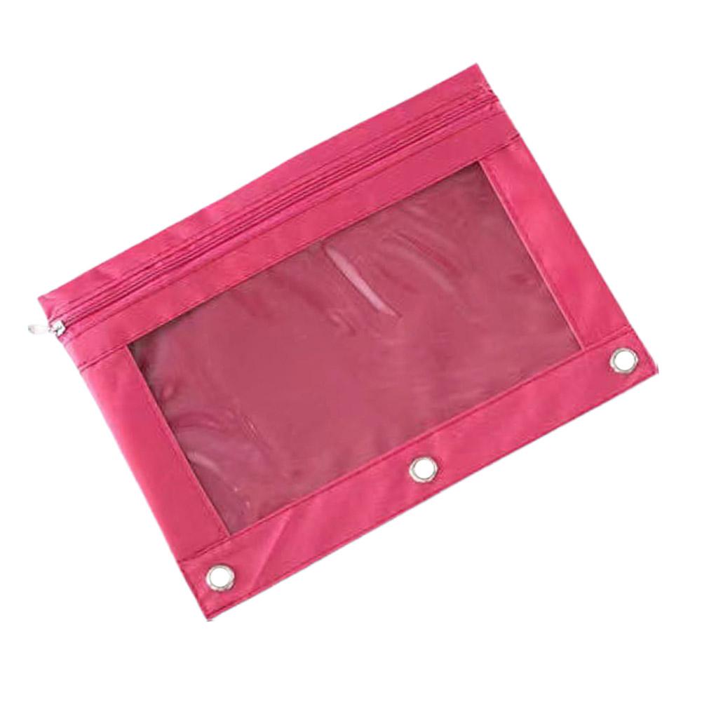 Transparent Oxford Cloth Loose Leaf Budget Binder Pockets Documents Holder File Organizer Zipper Binder Pouches For Notebook