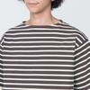 Футболка мужская MUJI Washed Thick Boat Neck Half Sleeve AB1MBA4S Dark Brown Pattern S