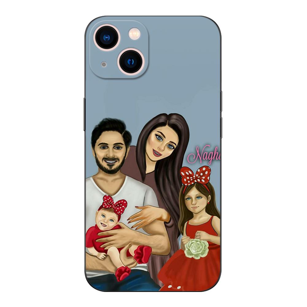 Black Tpu Case For Xiaomi POCO M4 X4 C40 Pro 4G 5G X3 NFC 5G F3 F4 GT Mom Dad Baby Family