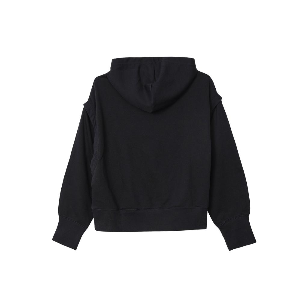 Jordan Сплошной цвет, свободная толстовка с длинным рукавом, женские топы, черный FB4610-010