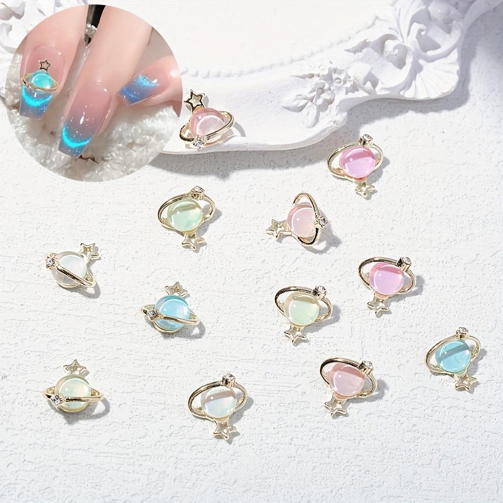 20 шт. Запад после планеты ювелирные украшения для ногтей, Запад после легкой роскоши кошачий глаз звезда, Земля Планета носить аксессуары для ногтей, аксессуары для ногтей