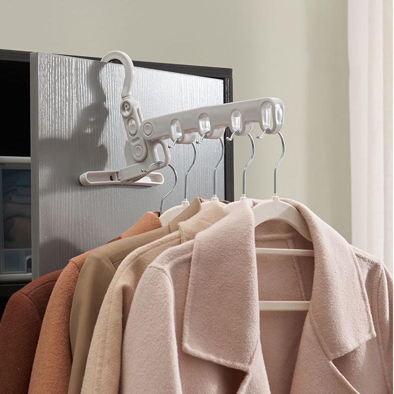 Многофункциональные крючки с пятью отверстиями, складная вешалка для одежды, путешествия, отель, сушка одежды в помещении, бог из портативных вешалок для одежды