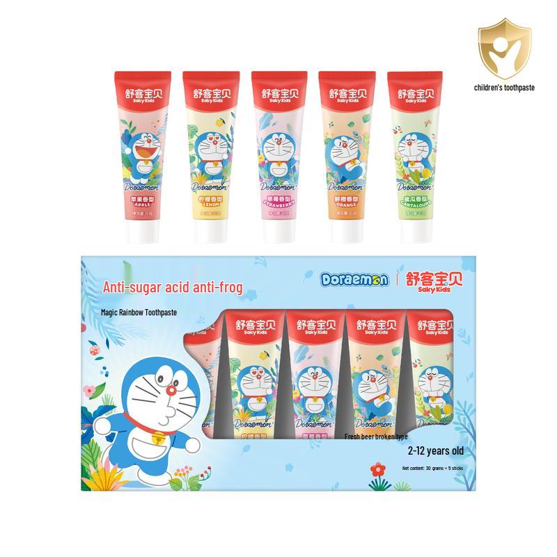 Набор детской зубной пасты Shuke Doraemon Magic Rainbow без фтора