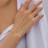 Simple Thin Chain Connected Finger Bracelets Accessories for Women Elegant Adjustable Chain Bracelet Gifts New Trend