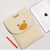 TS JYL laptop bag,New Korean Plush Embroidery Cute iPad Sleeve 11 Inch Notebook Bag