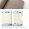 Midori Notebook Yurulog B6 Blue Nordic Pattern 15365006