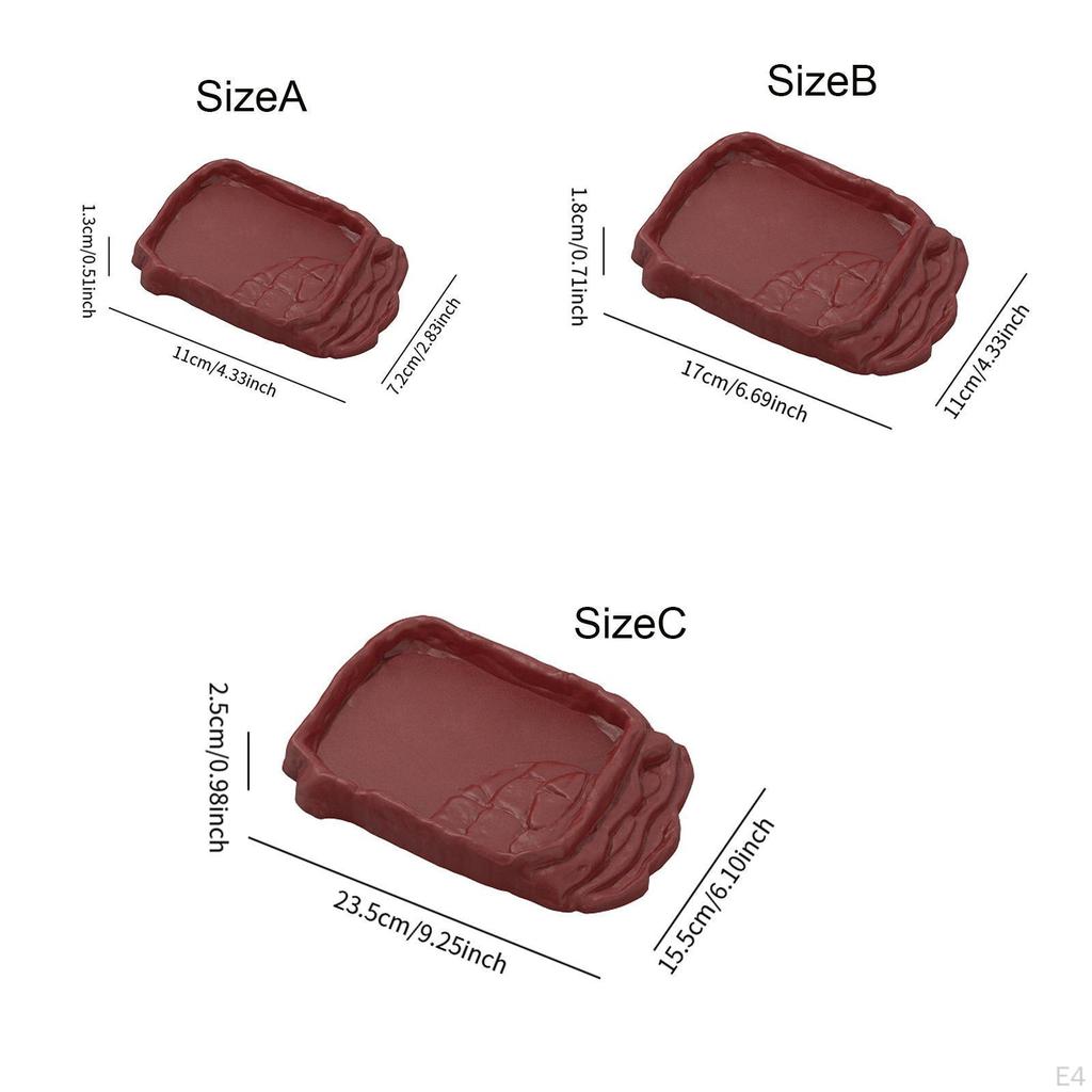 Миска для рептилий, поилка, место для купания черепах, кормушка для хамелеонов, ящериц, черепах, скорпионов, аквариум