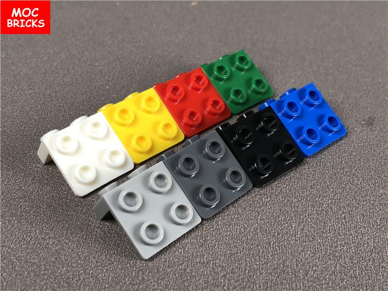 20 шт./лот Цветные кронштейны 1x2 - 2x2 совместимы с 44728 Образовательные строительные блоки Игрушки-фигурки для детей Подарки Куклы