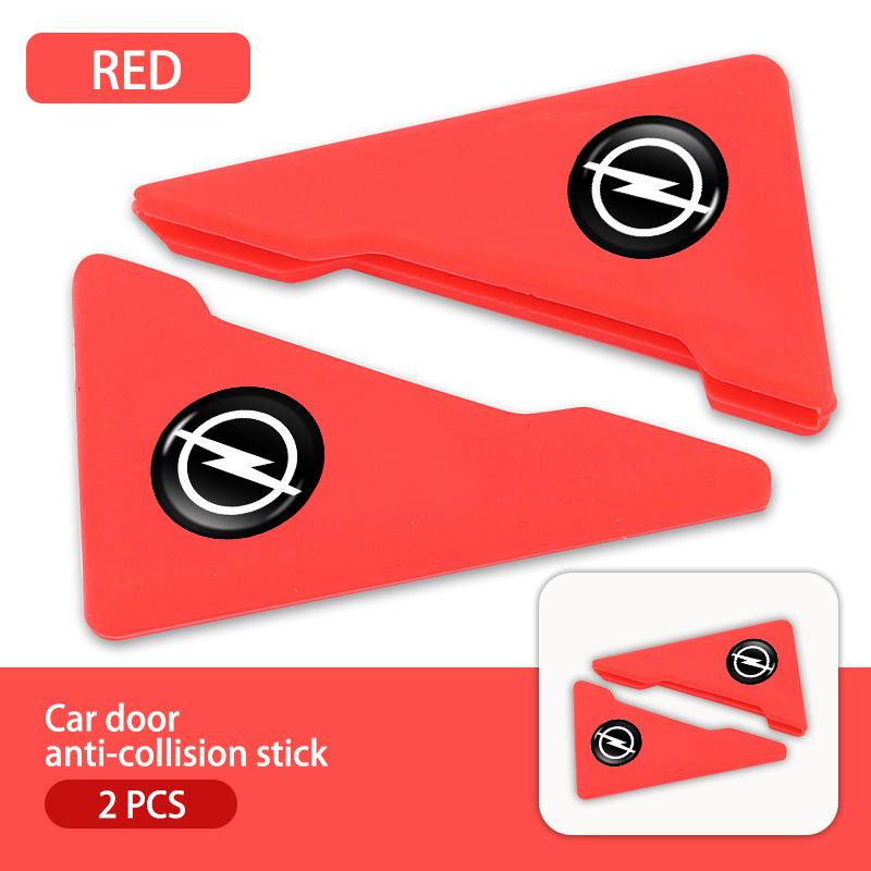 AAAYS1 2Pcs Car Door Corner Anti-Collision Strip Silicone Guard For Opel Vectra Zafira Meriva Mokka Grandland Vivaro Antara