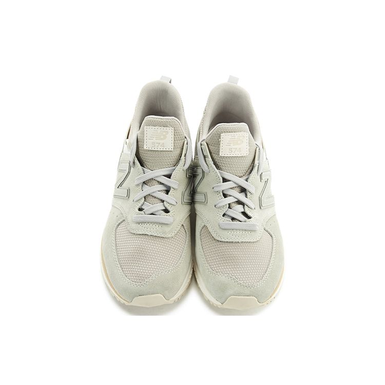 New Balance Nb 574 Sport Ткань Замша Сетка Повседневные Полуботинки Кроссовки Унисекс Серый Белый MS574FSG