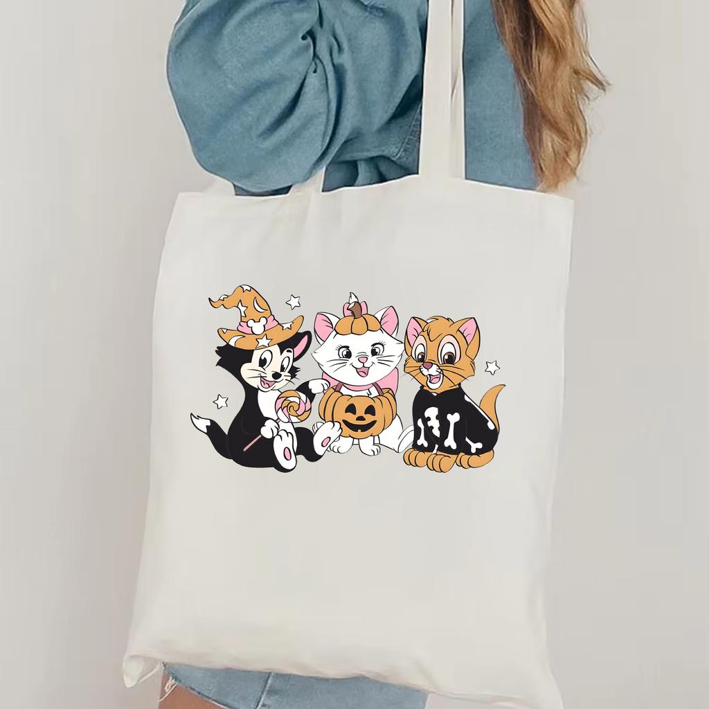 Сумка-тоут Cataholic Кошачья мама, которая любит магию, сумка через плечо Кошки на Хэллоуин Сумка-тоут Magic Cat Сумка-тоут женская модная сумка-тоут