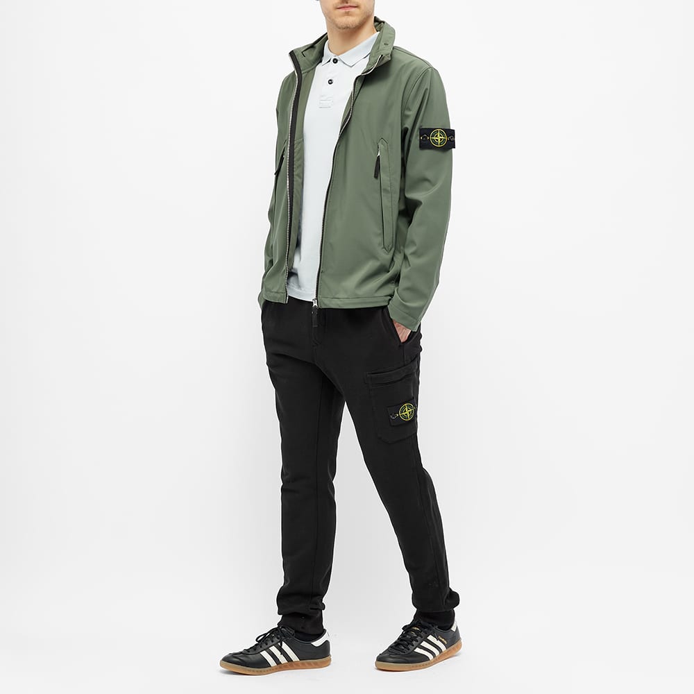 STONE ISLAND Флисовые брюки карго черные мужские низ 731564520-V0029