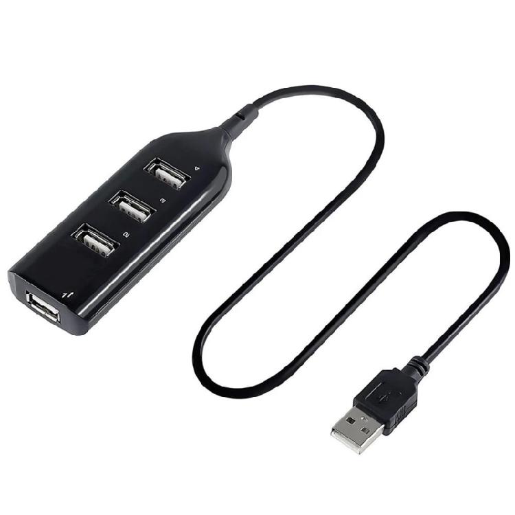 Fast Data Transfer USB Splitter 4-port USB 2.0 Hub with Plum-shaped Pocket Shape