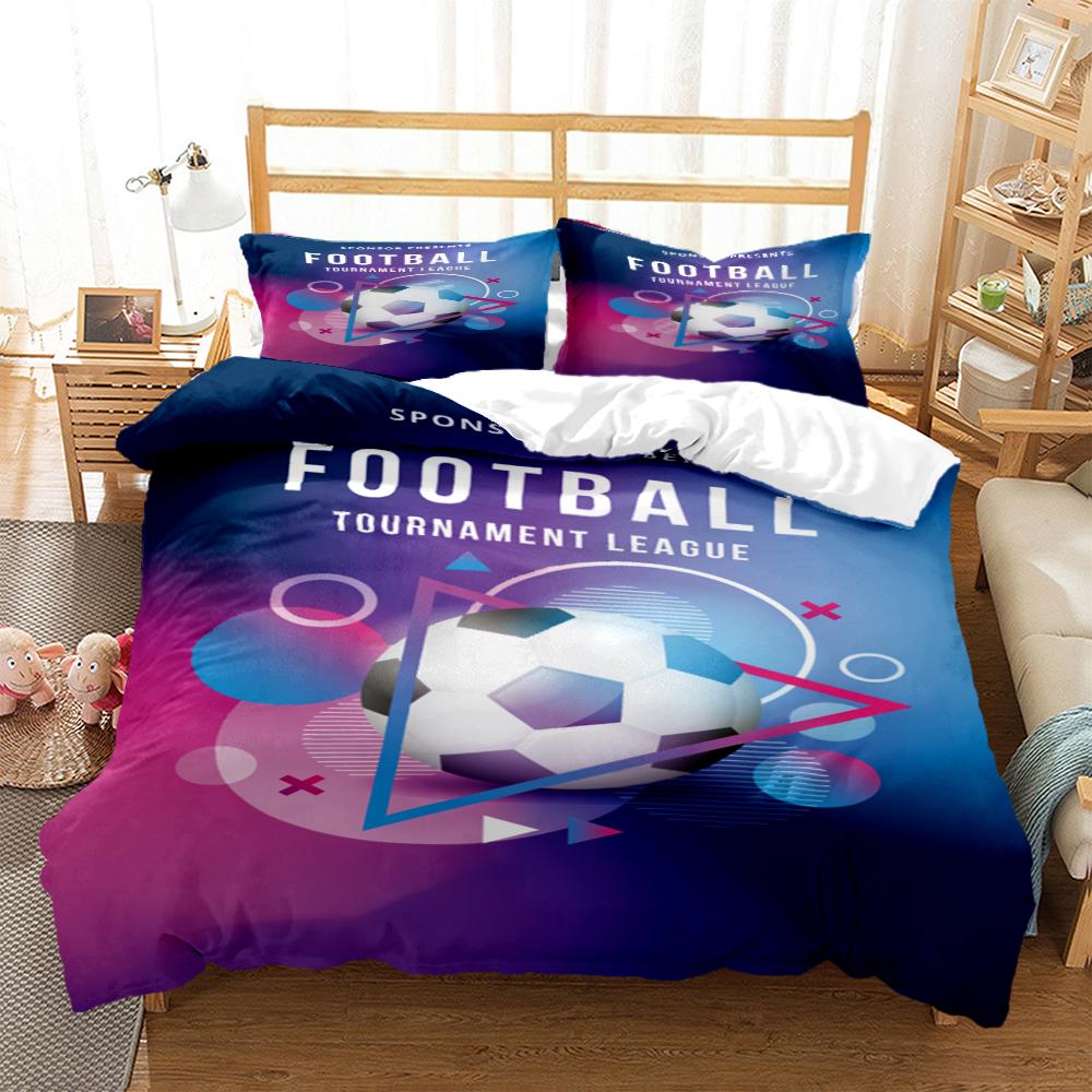 Comforter Soccer Digital Print Bedding Sets Child Boys Set For Teens King Size Bedding Set