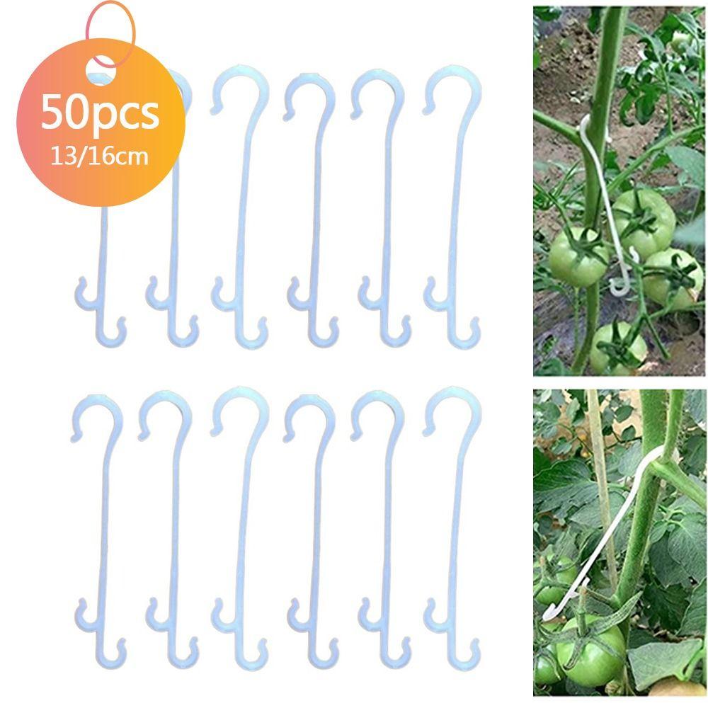 50 шт 13/16 см крючки для томатов шпалеры фиксированные пряжки крючки многоразовые зажимы для крепления лозы