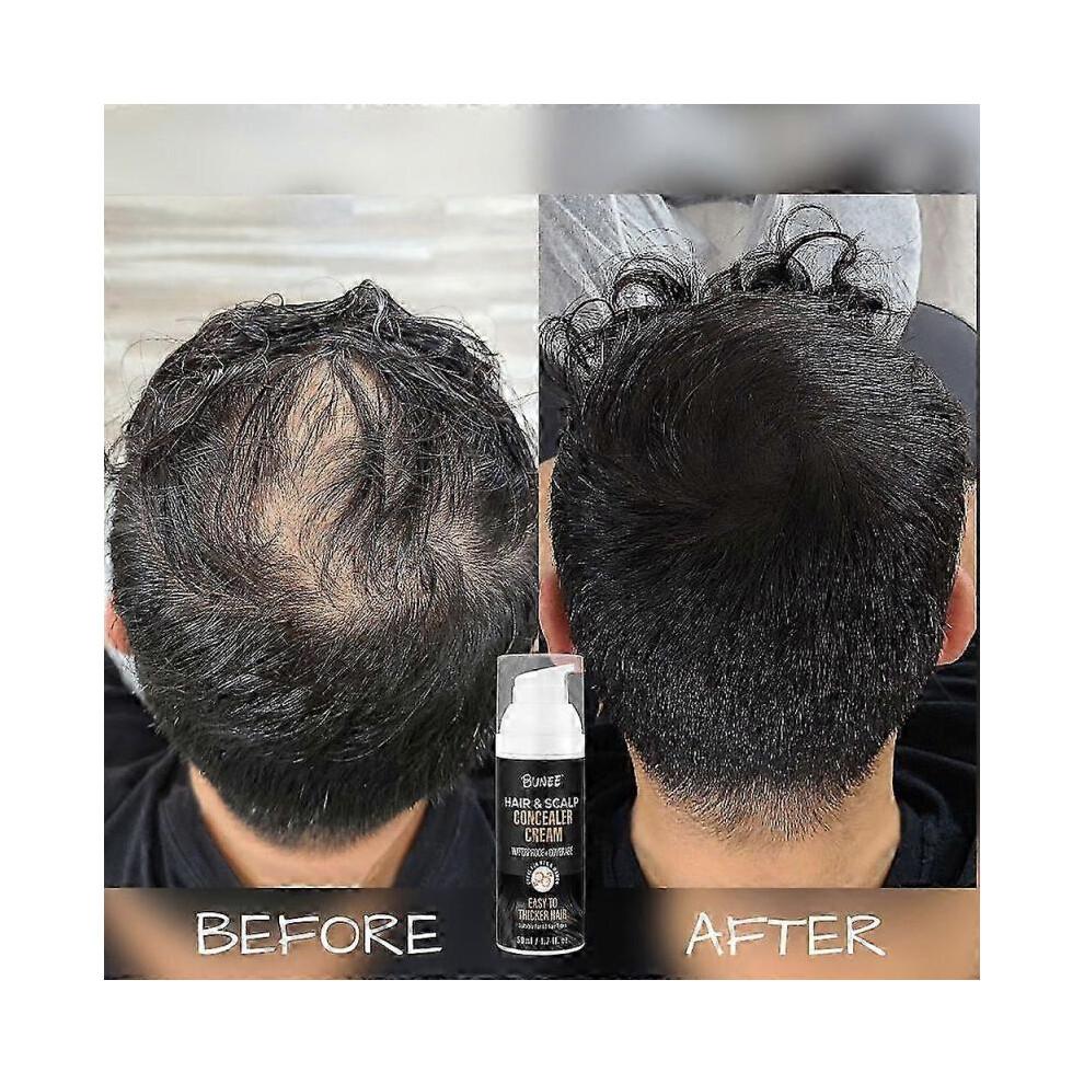 (Light Brown)Hair & Scalp Concealer Cream, Hair Concealer for Men and Women, Root Coverage Fuller Cream, Instantly Conceal Thinning Areas with Ease
