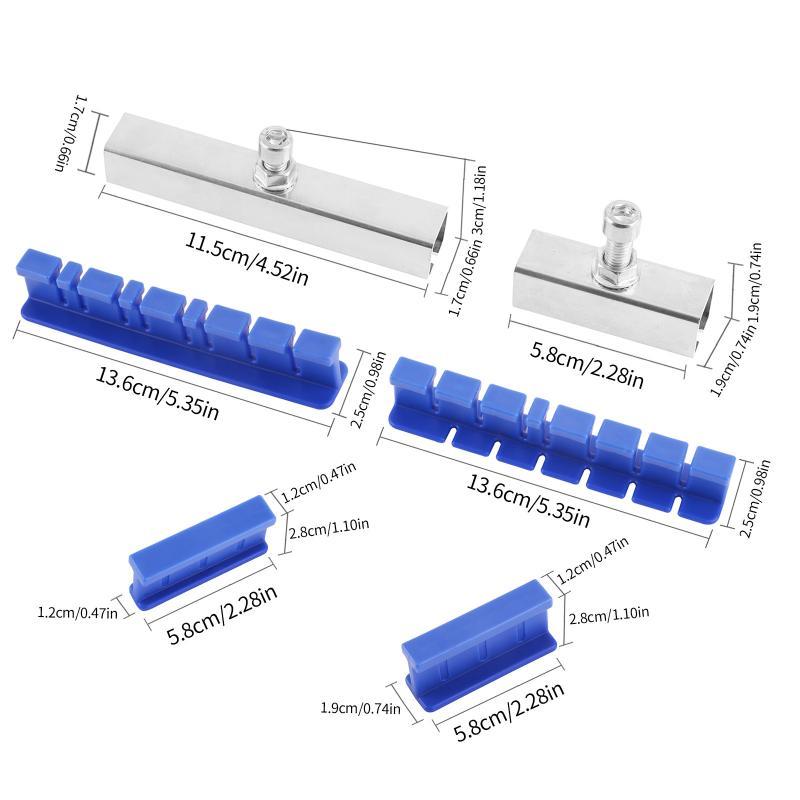 Blue Adhesive Glue Tabs Set for Auto Paintless Dent Repair Long Pulling Tabs Fit All Car Models Dent Removal Repair Tools