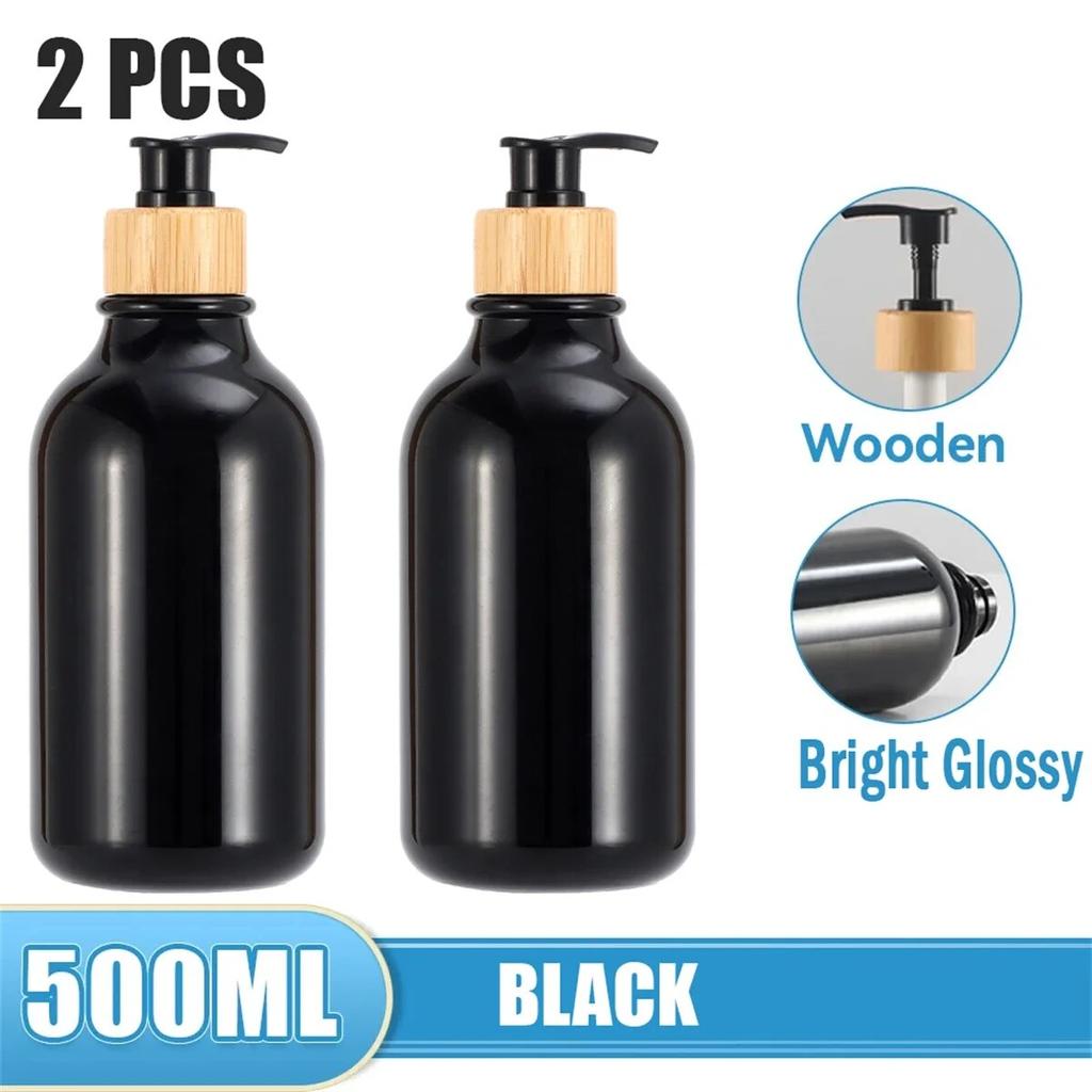 500ml Soap Dispenser Refillable Plastic Shoulder Bottle with Lotion Pump Shampoo Shower Gel Bottles Refillable Lotion Liquid