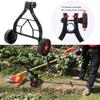 Lawn Mower Support Wheel Adjustable Trimmer Auxiliary Wheels Universal Fit Weed Eater Support Wheels for Walk-Behind Brush Cutter