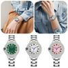 Elegant Ladies Business Watches Retro Quartz Wristwatch Trendy Rhinestone Quartz Watch Female