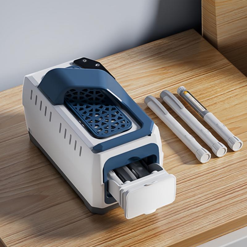 7800 мАч Высококачественный перезаряжаемый охладитель инсулина Мини-холодильник Портативный медицинский холодильник 5-8°C с сумкой через плечо для путешествий