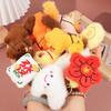 Magnetic Plush Horse Keychain Creative Cartoon Steed Keyring  Home Decoration
