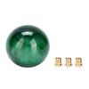 HANSWD Pearl Shift Knob Pearl Gear Knob Ball type ATMT Compatible with domestic cars Universal custom black 3 types adapter included (bright gree