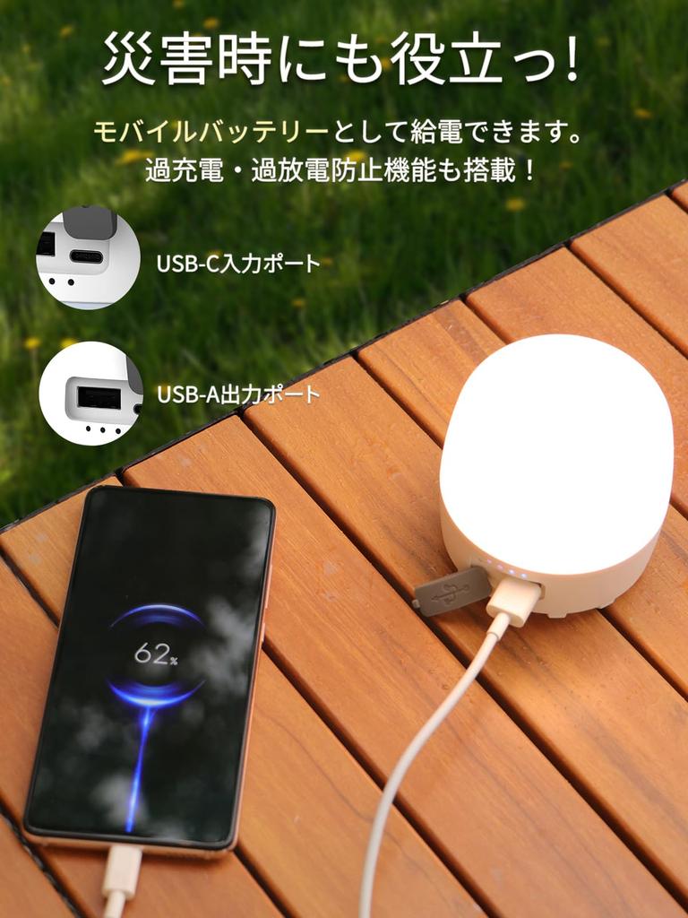 Светодиодный фонарь DINGAI для кемпинга с большой памятью света Практичные часы освещения Цвет дневного света Цвет лампочки Дневной белый свет 4 переключения цветов