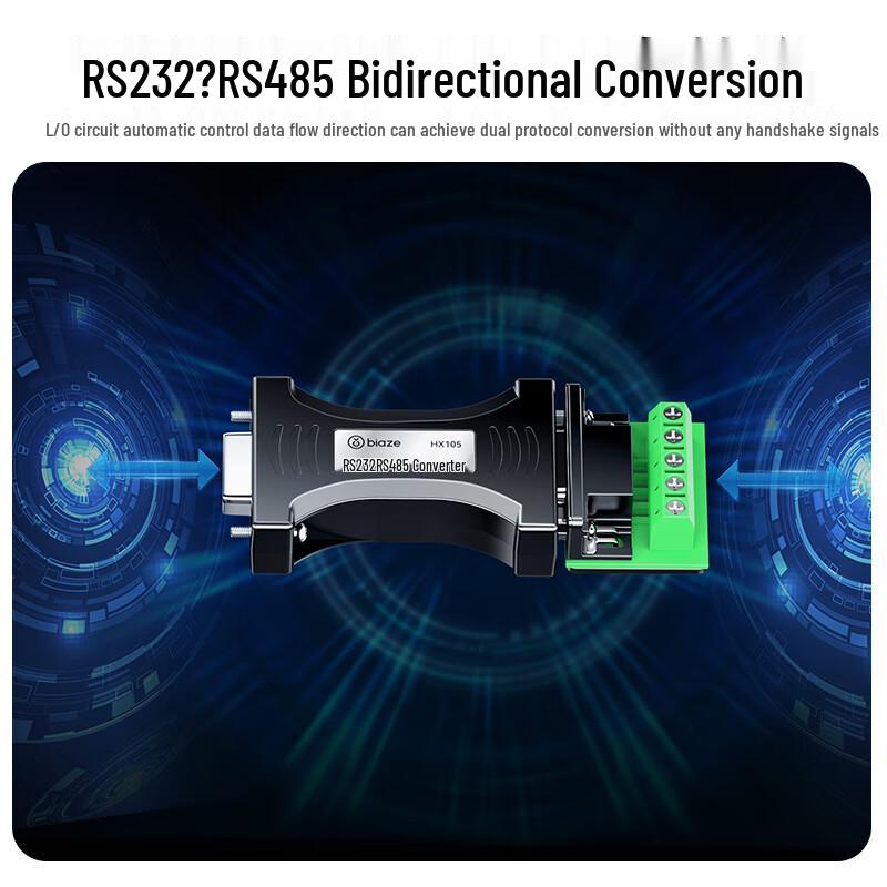 BIAZERS RS232 to RS485 Industrial Bidirectional Converter