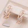 Geometric Butterfly Hollowed-out Earrings Gold Color Party Jewelry Daily Street Accessories for Girls