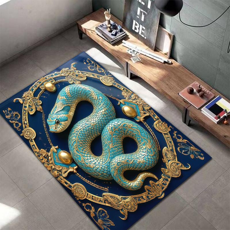 Green animal dog Pattern Square Carpet,Area Rug,Carpet Rug for Living Room Bedroom Sofa Playroom Decor,Non-slip Floor Mat,Holiday Birthday Gifts