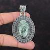 Seraphinite Pendant 925 Sterling Silver Pendant Original Gemstone Pendants Handmade Jewelry For Gift Antique Pendant Dainty Vintage Jewelry