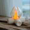 Eye Protection Flame Night Lamp Rechargeable Sleep Light Decoration Table Lamp  Bedroom