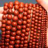 20/30/40 шт. 4/6/8/10 мм DIY круглые бусины из красного камня, подвески, аксессуары для изготовления ювелирных изделий, браслеты из натурального камня