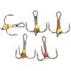 5 шт./кор. металлический красочный рыболовный крючок искусственная рыболовная приманка наживка рыболовный инструмент аксессуары 3 крючка