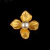 French Retro Flower Brooch, High-end Feminine Pearl Brooch, Light Luxury and Niche Design Sense Brooch