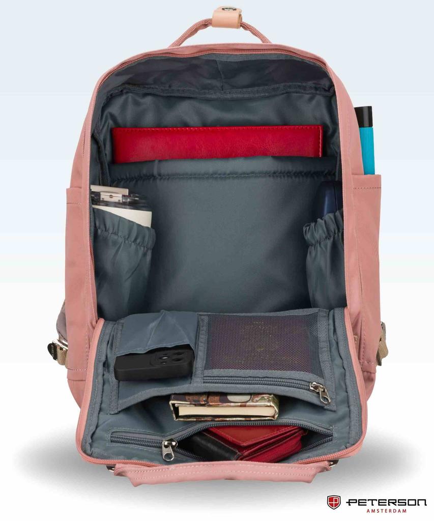 Plecak PTN GAMMA-0381 Woodrose-Gray