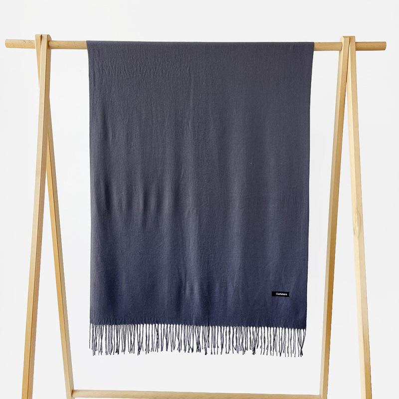 Wholesale autumn and winter warm scarf cashmere solid color gift scarf shawl new imitation cashmere scarf women