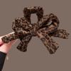 1pc Leopard Print Bow Hair Clip Retro Sweet and Cool Style with A Niche and Exquisite Design Featuring A Back Of The Head Clip