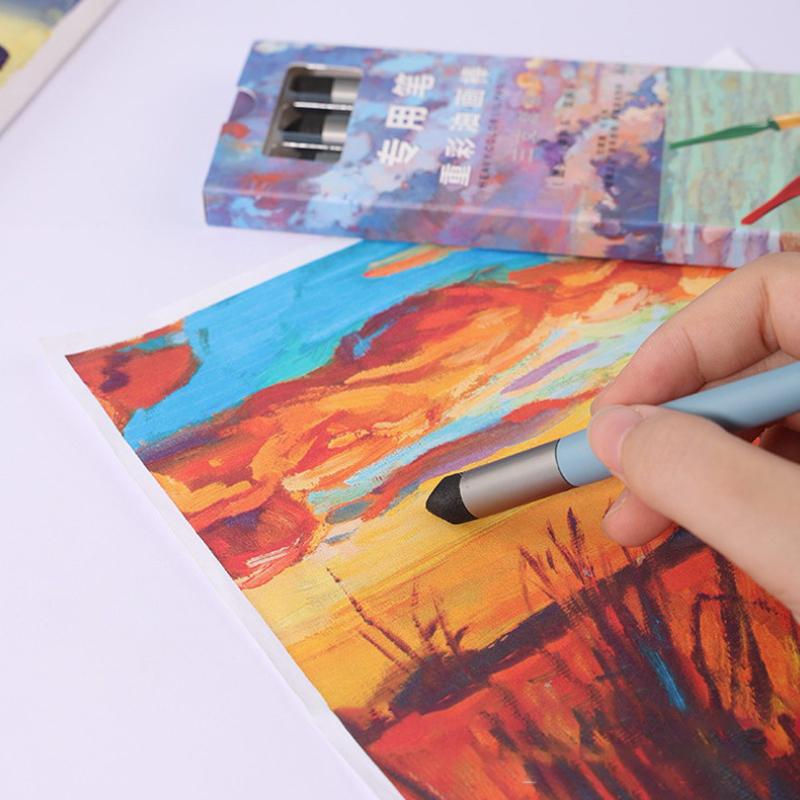 1/3 шт. Многоразовые блендеры для рисования, губка для смешивания, ручка, инструмент для смешивания пастели, для масляной живописи, моющаяся кисть для растушевки эскизов