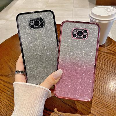 Чехол для Xiaomi Poco X3 Pro Чехол для телефона Xiaomi Poco X3 NFC с блестящим покрытием, силиконовый объектив камеры, мягкая задняя крышка