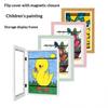 Ids Art Frames, Front Opening Kids Artwork Frames Changeable, White Artwork Display Storage Frame For Wall, Holds 50 Pcs, For 3D