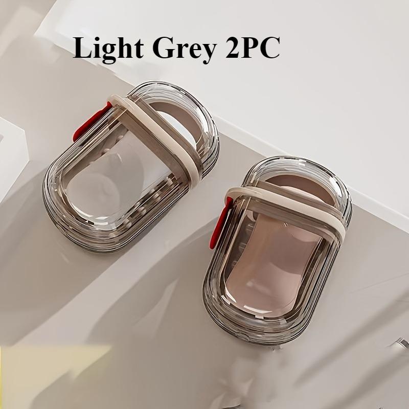 1/2 шт. Мини мыльница Дорожная мыльница для хранения Портативная крышка Прозрачная мыльница