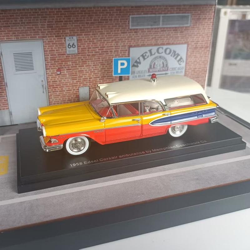 1:43 Ограниченная серия Смоляная модель Классического Автомобиля Стиль 1933 Benz и Ретро Скорая Помощь 1958 Высокодетализированная Коллекционная Модель Подарок Игрушка