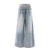 Autumn and winter new casual knitted waist seal stacked with its own lazy pendant jeans for women