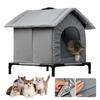 Outdoor Cat House Windproof Waterproof Cozy Cat Shelter Easy Assembly Warm Insulated Shelter